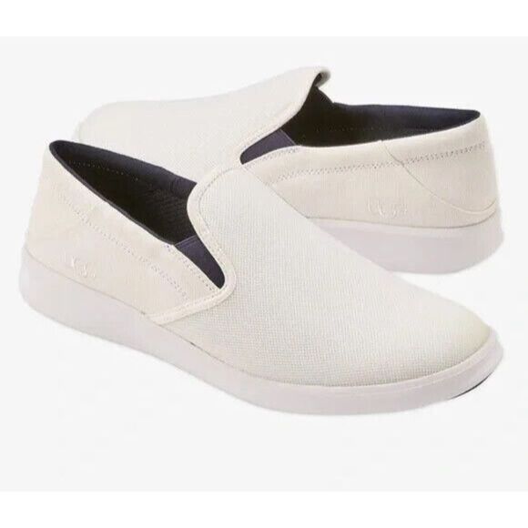 UGG 1124893 Men's Sz 12 White Sheldon Slip On Casual Sneakers Loafers - Picture 8 of 8